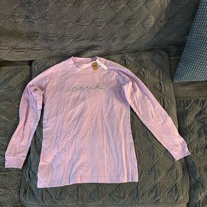 PINK LONG SLEEVE CREW XS